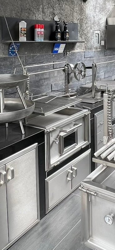 Asador Santa María con ataúd para empotrar