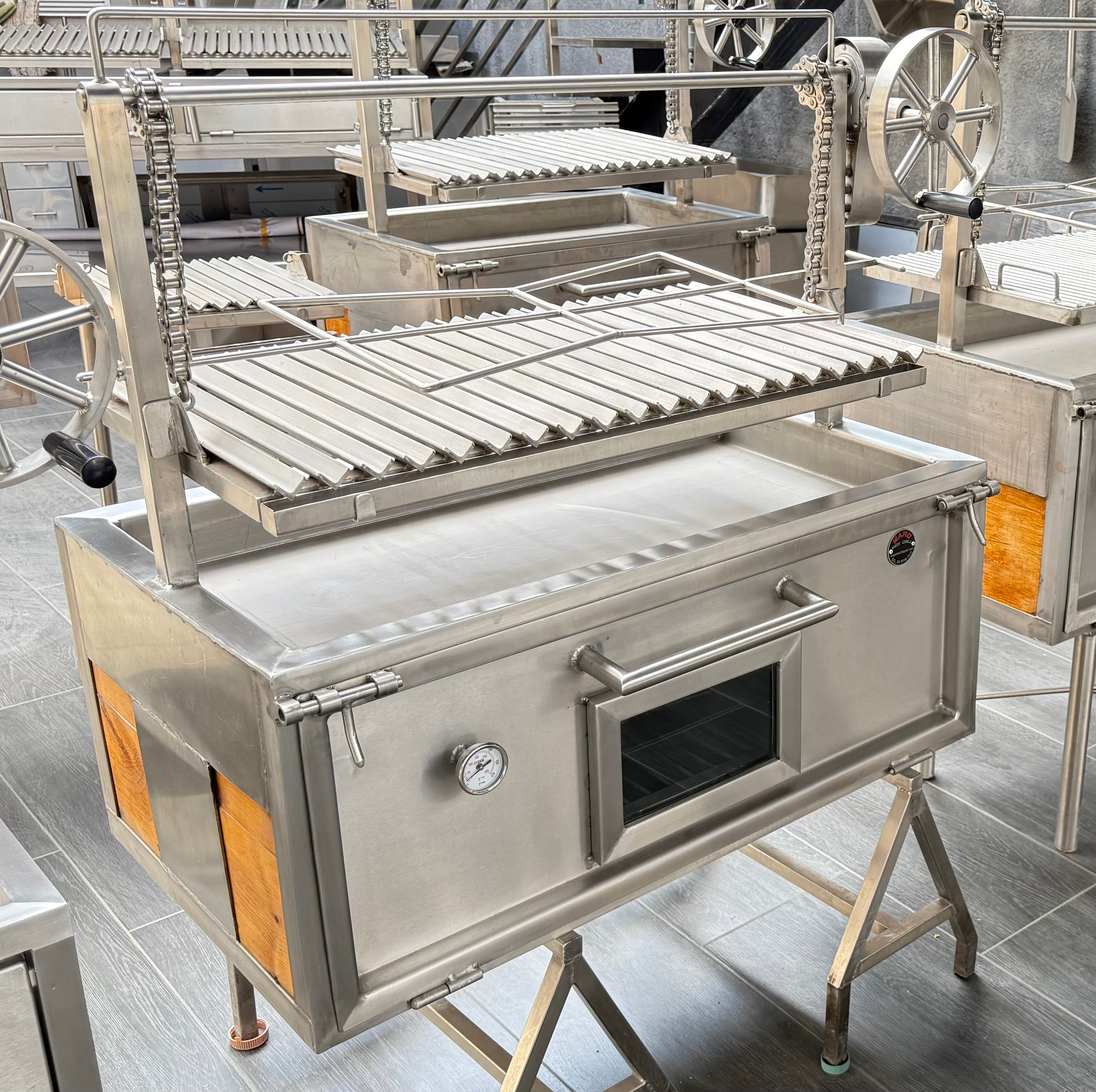 Asador Santa María con ataúd para empotrar