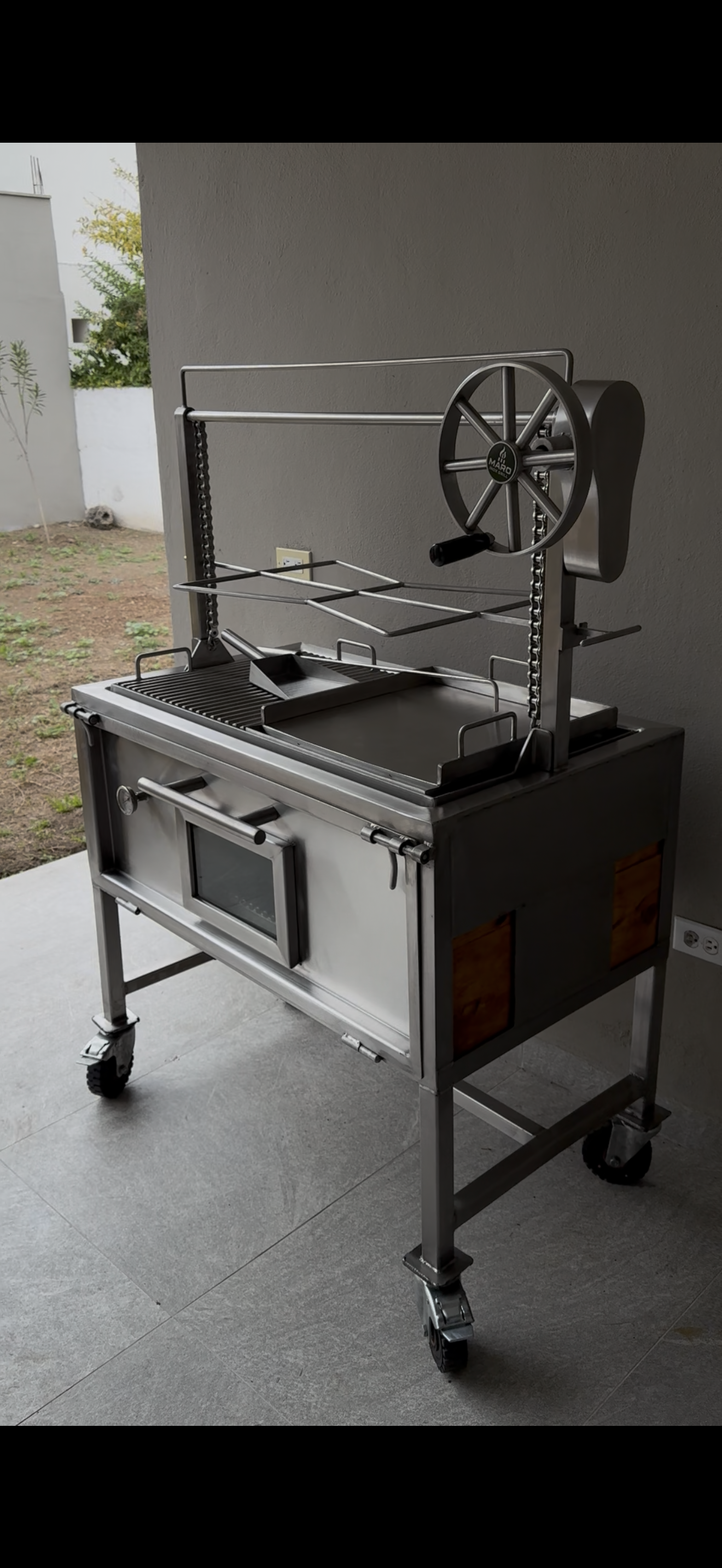 Asador con ataúd y elevador Santa María (4 tamaños)