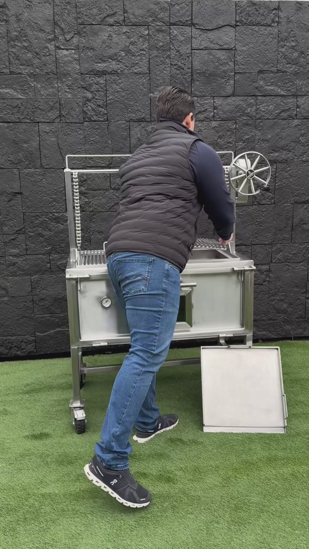 Asador con ataúd y elevador Santa María (4 tamaños)